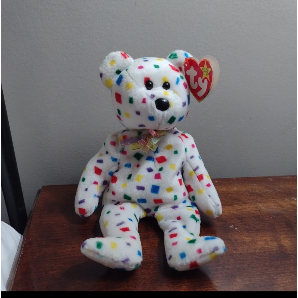 RARE & RETIRED TY BEANIE BABY ~TY 2K THE 2000 MILLENNIUM TEDDY BEAR NEW. MWMT